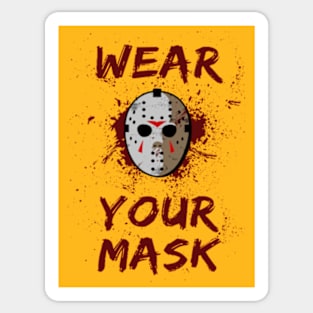 Wear Your Mask Jason Voorhees Sticker